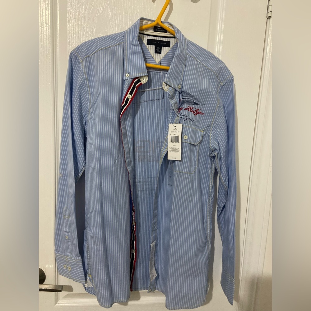 Tommy Hilfiger Light Blue Striped Shirt